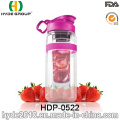 Bouteille d&#39;eau en gros de l&#39;infuseur de fruit de 32oz, BPA bouteille libre d&#39;infusion de fruit de Tritan (HDP-0522)